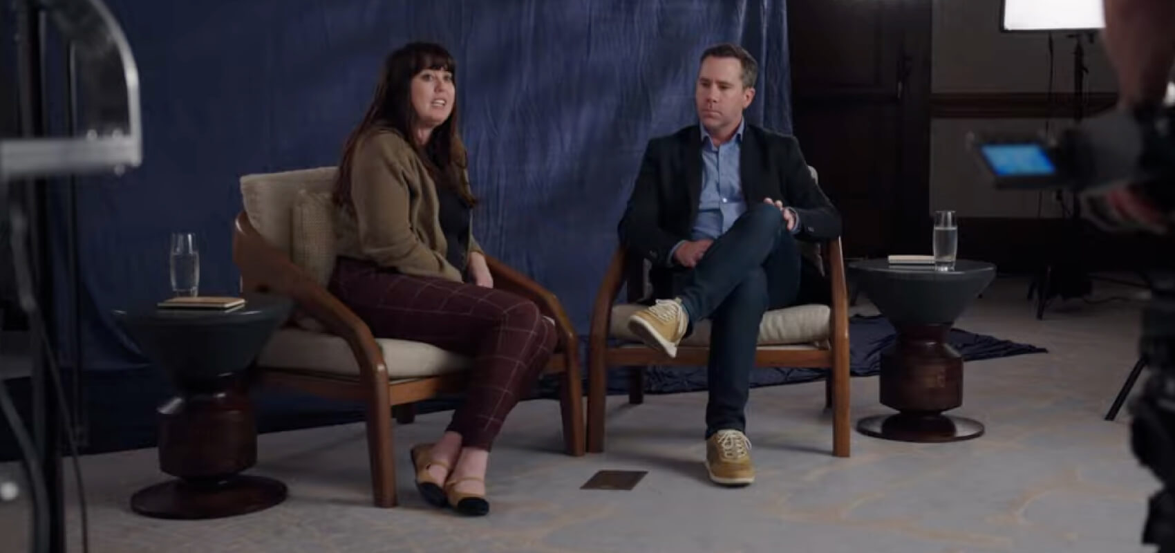 Discussing design clinics with two clincians