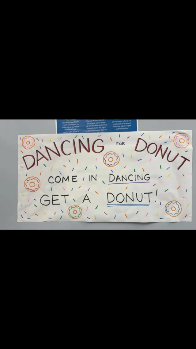 ✨ It’s always a good day working at Caravel! Especially in the Munster, IN clinic! Dancing for donuts! 🍩 ✨ 

#ABAtherapy #WeChangeLives #HappyWorkPlace